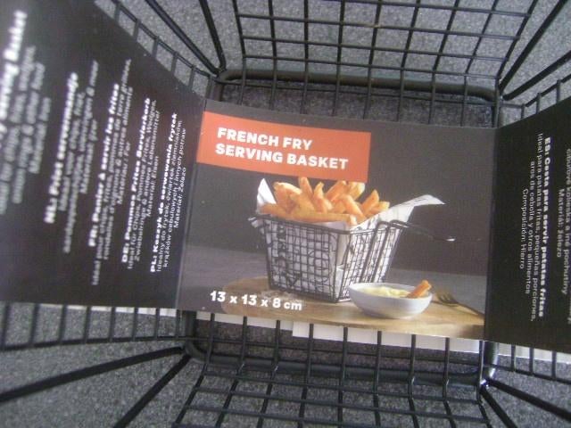 2 frites serveer mandjes ( nieuw), Ophalen of Verzenden, Nieuw, Rechthoekig, Riet