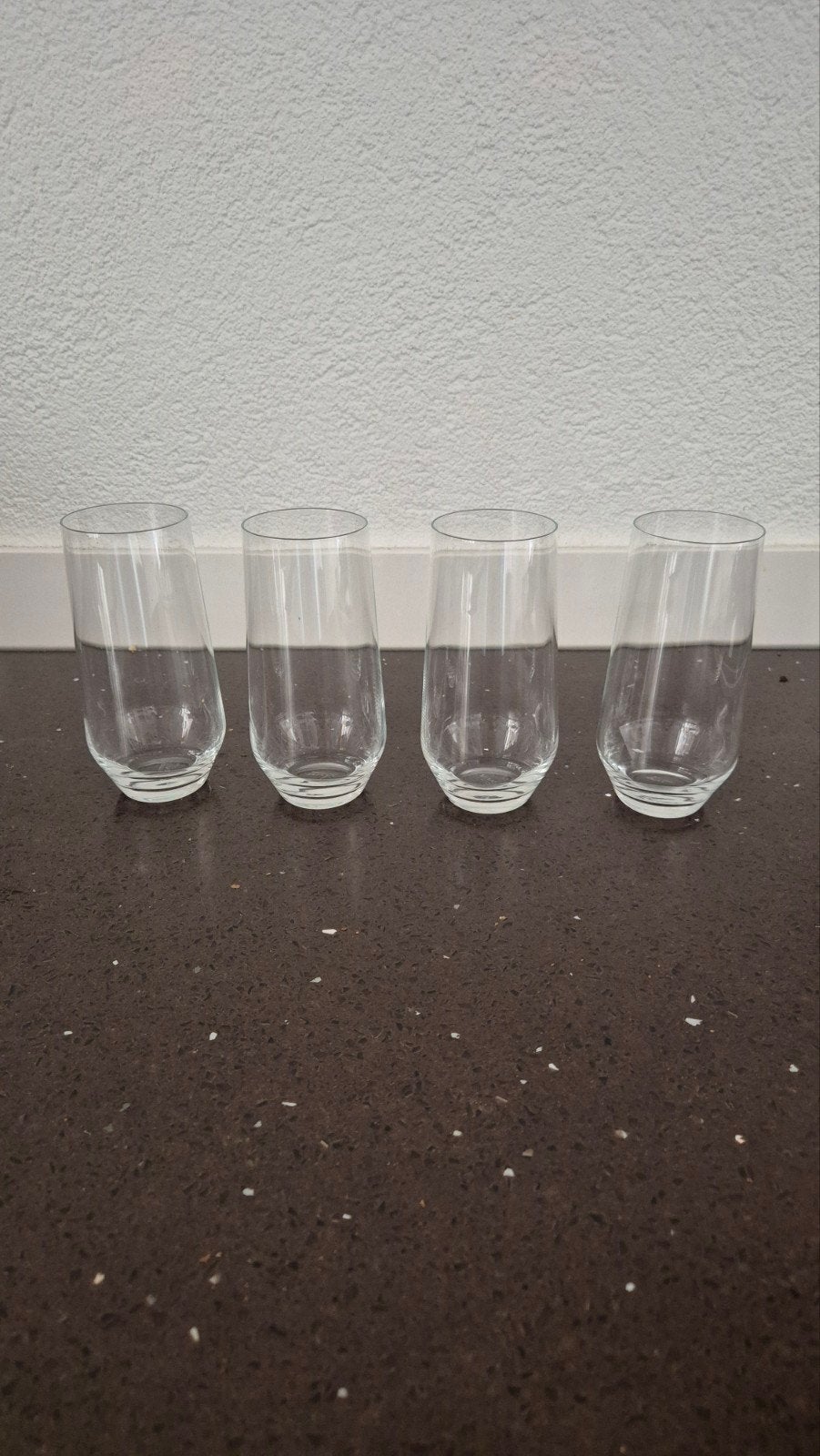 AH Vivo longdrink glazen 4 stuks, Huis en Inrichting, Ophalen, Glas of Glazen, Vivo, Overige stijlen