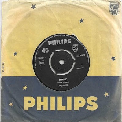 Jacques Brel 1961 B1413, Gebruikt, 7 inch, Ophalen of Verzenden, Nederlandstalig
