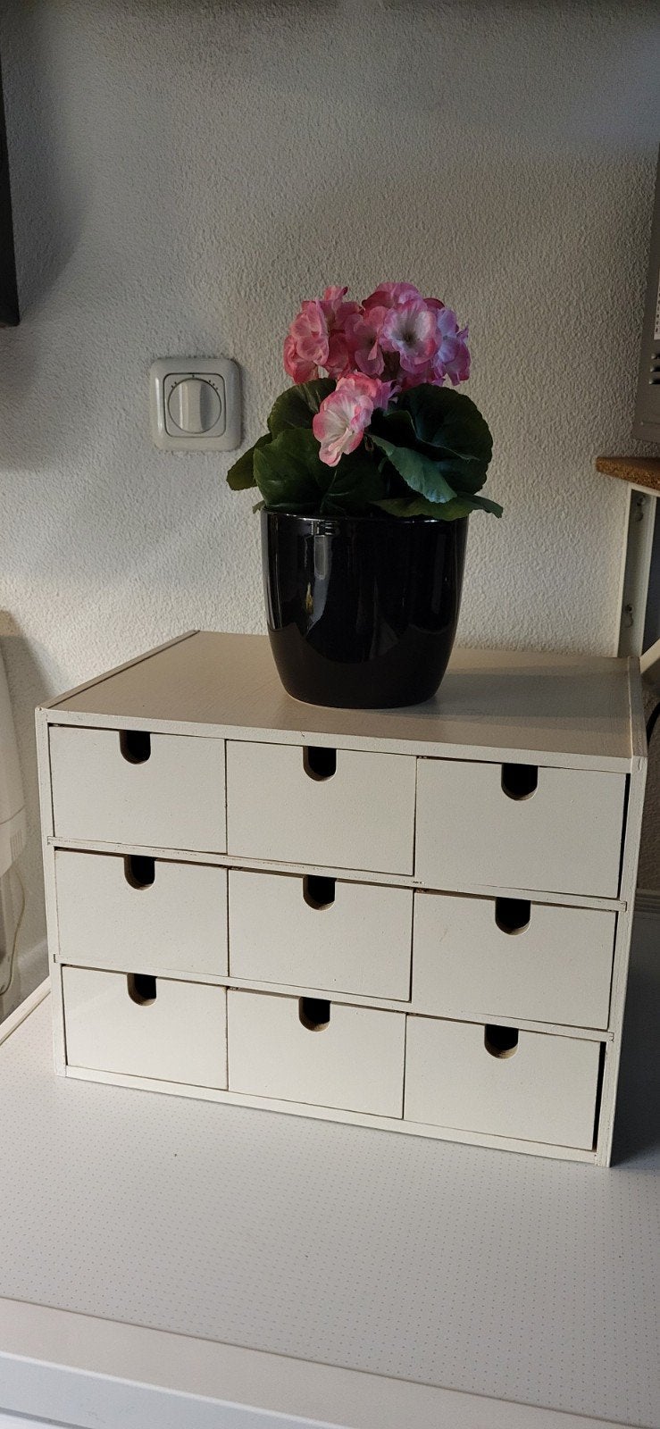 Ikea houten miniladekast/bureau-organizer(9 lades)- z.g.a.n, Ophalen of Verzenden, Zo goed als nieuw