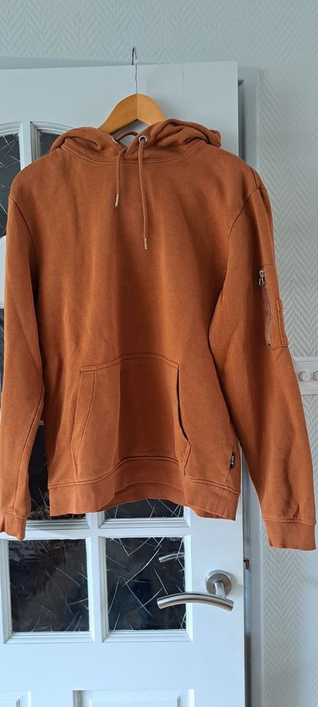 "ZIGN" Hoodie Bruin Maat M met ritsdetail, Bruin, Maat 48/50 (M), ZIGN, Ophalen of Verzenden
