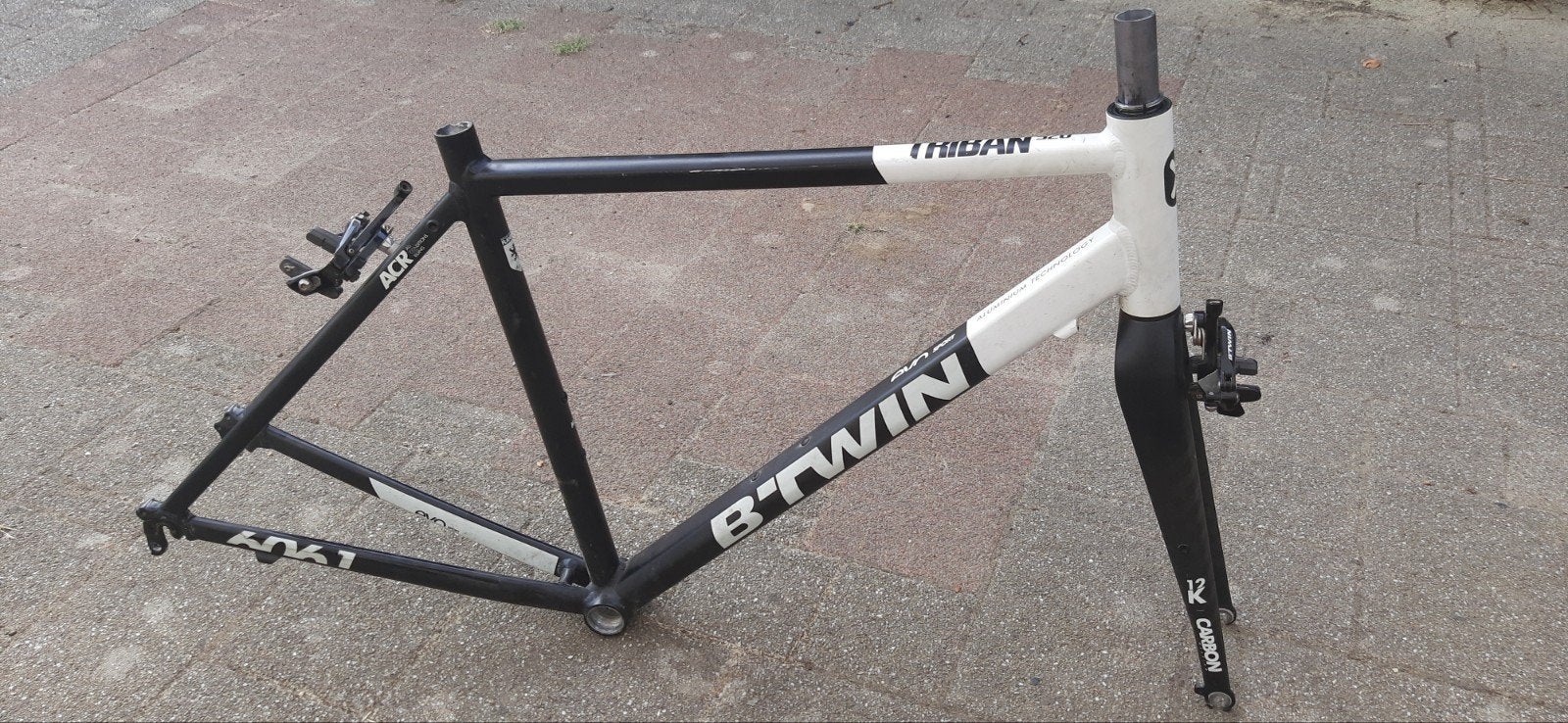 racefiets alu frame M en carbon voorvork, Frame, Gebruikt, Ophalen of Verzenden, Racefiets
