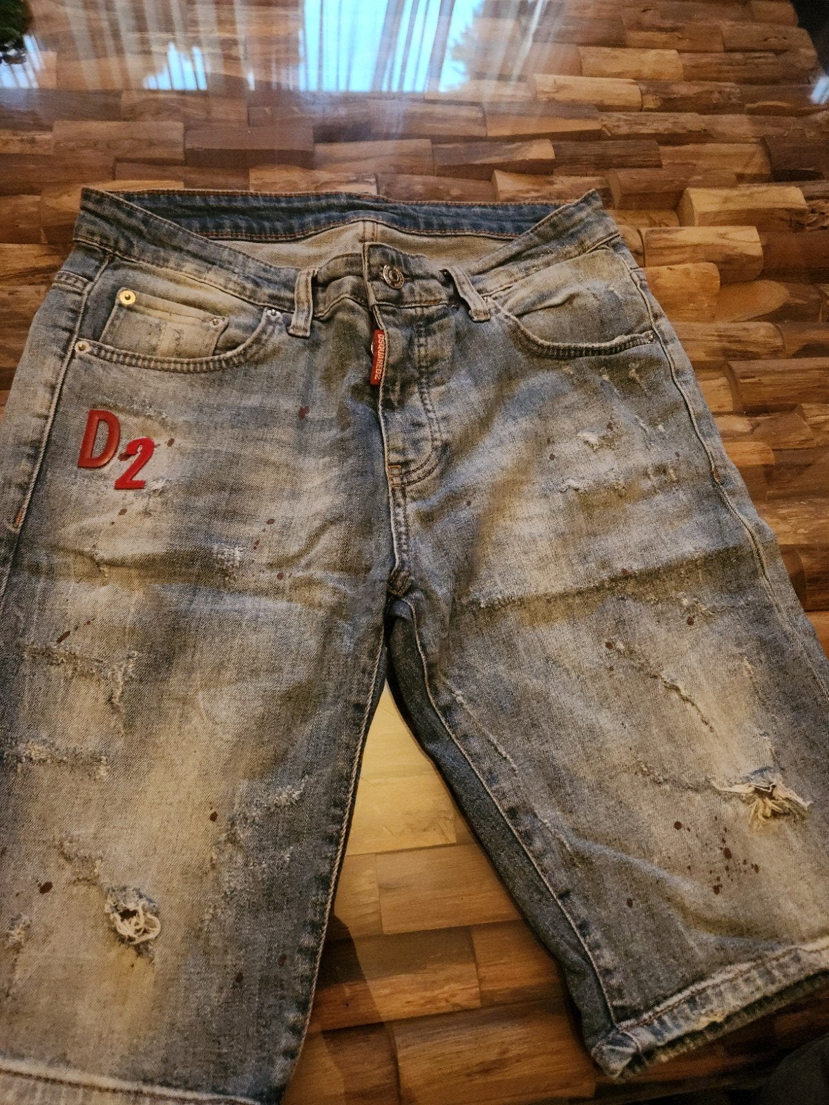 Dsquared2 Jeans Short - Maat EU 48, Dsquared2, Blauw, Ophalen of Verzenden, W33 - W34 (confectie 48/50)