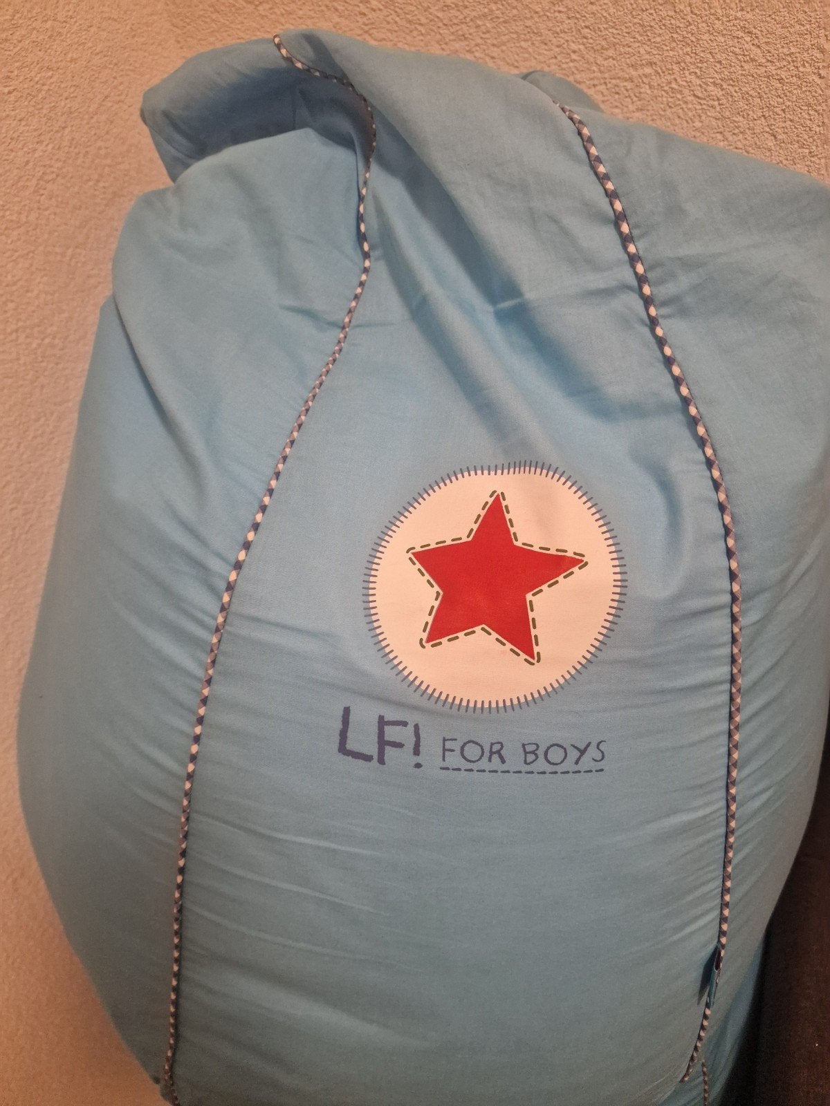 Zitzak Lief voor de Boys - Blauw met Ster, Ophalen, Zo goed als nieuw, Blauw, Zitzak