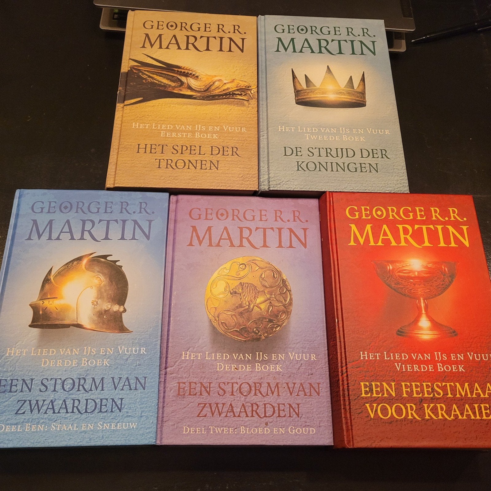 5 Boeken van Games of Thrones, Boeken, Ophalen of Verzenden, Gelezen, George R.R. Martin