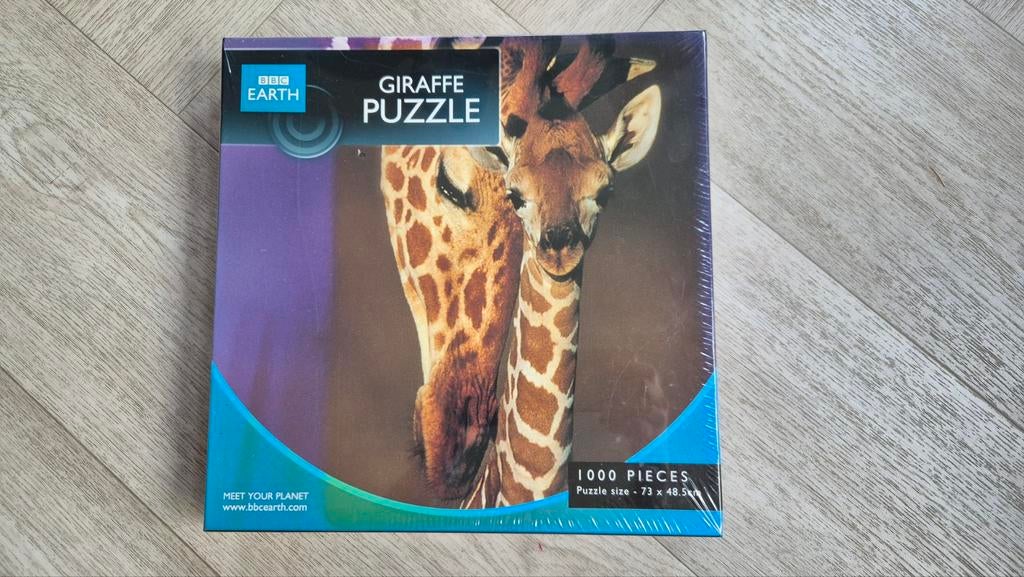 BBC Earth Giraffe Puzzel 1000 Stukjes Nieuw, Ophalen of Verzenden, Nieuw
