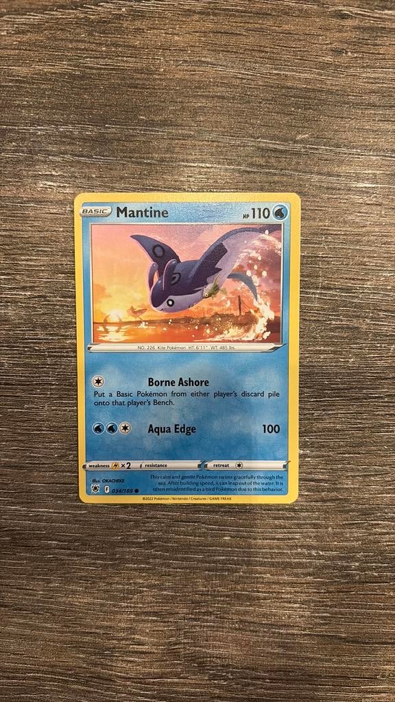 ASR Mantine 034/189, Hobby en Vrije tijd, Verzamelkaartspellen | Pokémon, Ophalen of Verzenden, Zo goed als nieuw