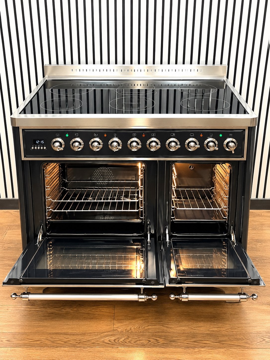 Luxe Boretti Majestic INDUCTIE Fornuis 6 zones 100x70 cm, Witgoed en Apparatuur, Hete lucht, Fornello Esperta, Ophalen of Verzenden