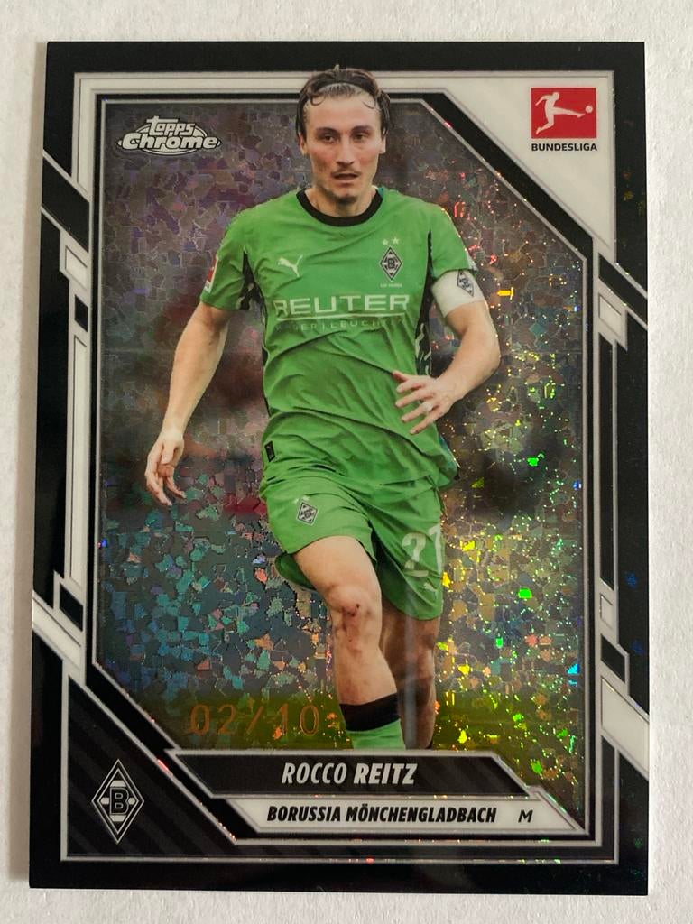 Rocco Reitz Topps Chrome Bundesliga Spelerskaart 02/10, Ophalen of Verzenden, Zo goed als nieuw, Buitenlandse clubs, Spelerskaart