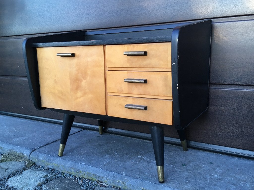 Vintage kastje / retro bijzetkastje, Huis en Inrichting, Ophalen, Gebruikt, 50 tot 100 cm, 3 of 4 laden