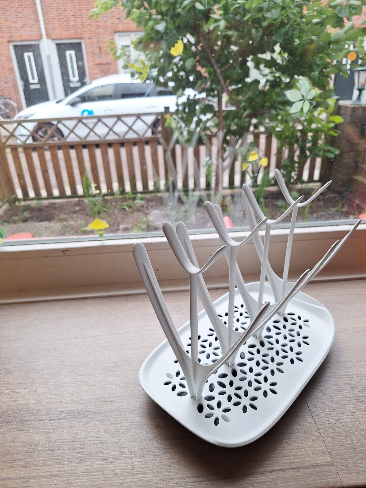 Avent flessenrekje / Droogrekje voor babyflessen, Ophalen of Verzenden, Zo goed als nieuw