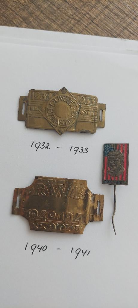 Rijwiel belasting plaatjes, Ophalen of Verzenden, Overige materialen