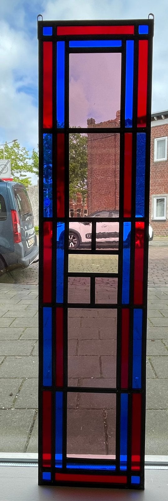 Glas-in-lood raamhanger, Ophalen, Zo goed als nieuw, Minder dan 80 cm