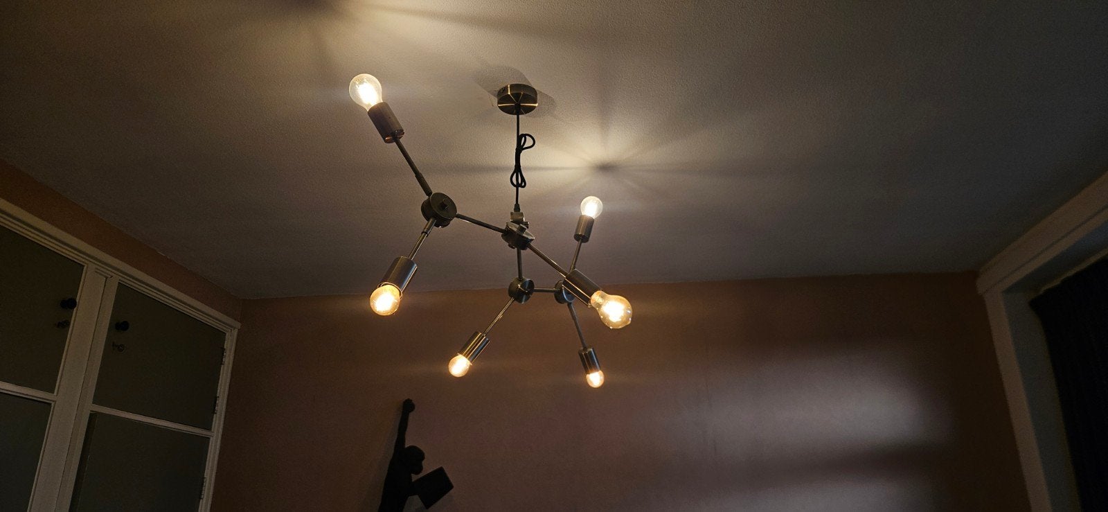 Hanglamp Sputnik-stijl - Kwantum, Ophalen, Zo goed als nieuw, Metaal, Modern, Sputnik, Industrieel