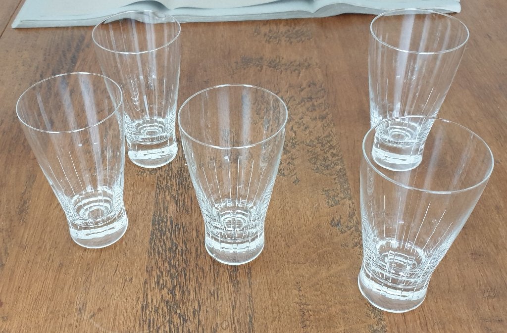 vintage kristallen glazen - diverse soorten, Ophalen, Gebruikt, Overige typen