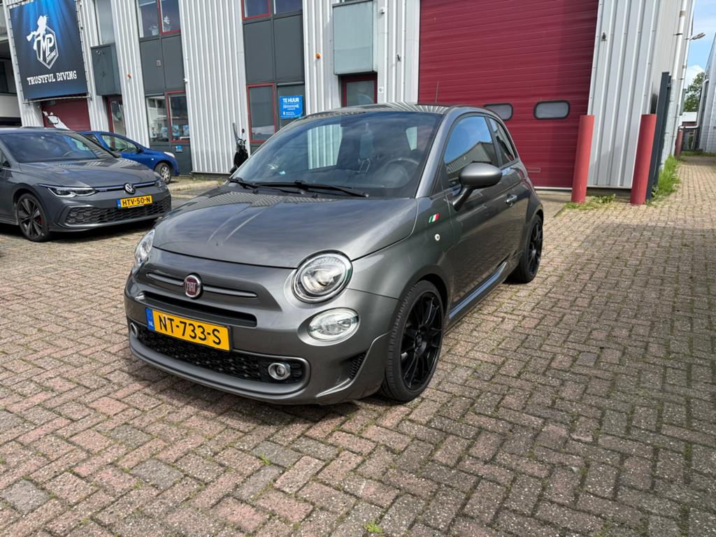 Fiat 500 Twinair Turbo 80pk 2017 Grijs, Voorwielaandrijving, 31 €/maand, 905 kg, Origineel Nederlands