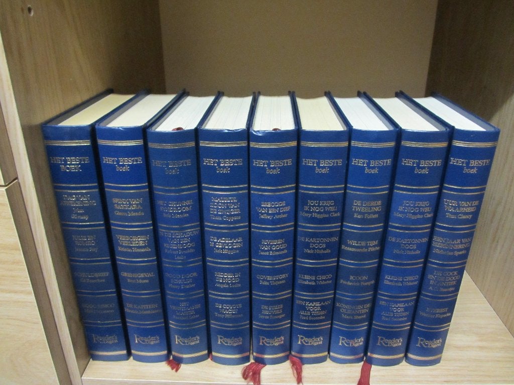 Serie Readers Digest boeken 9-delig Blauw, Ophalen of Verzenden, Zo goed als nieuw