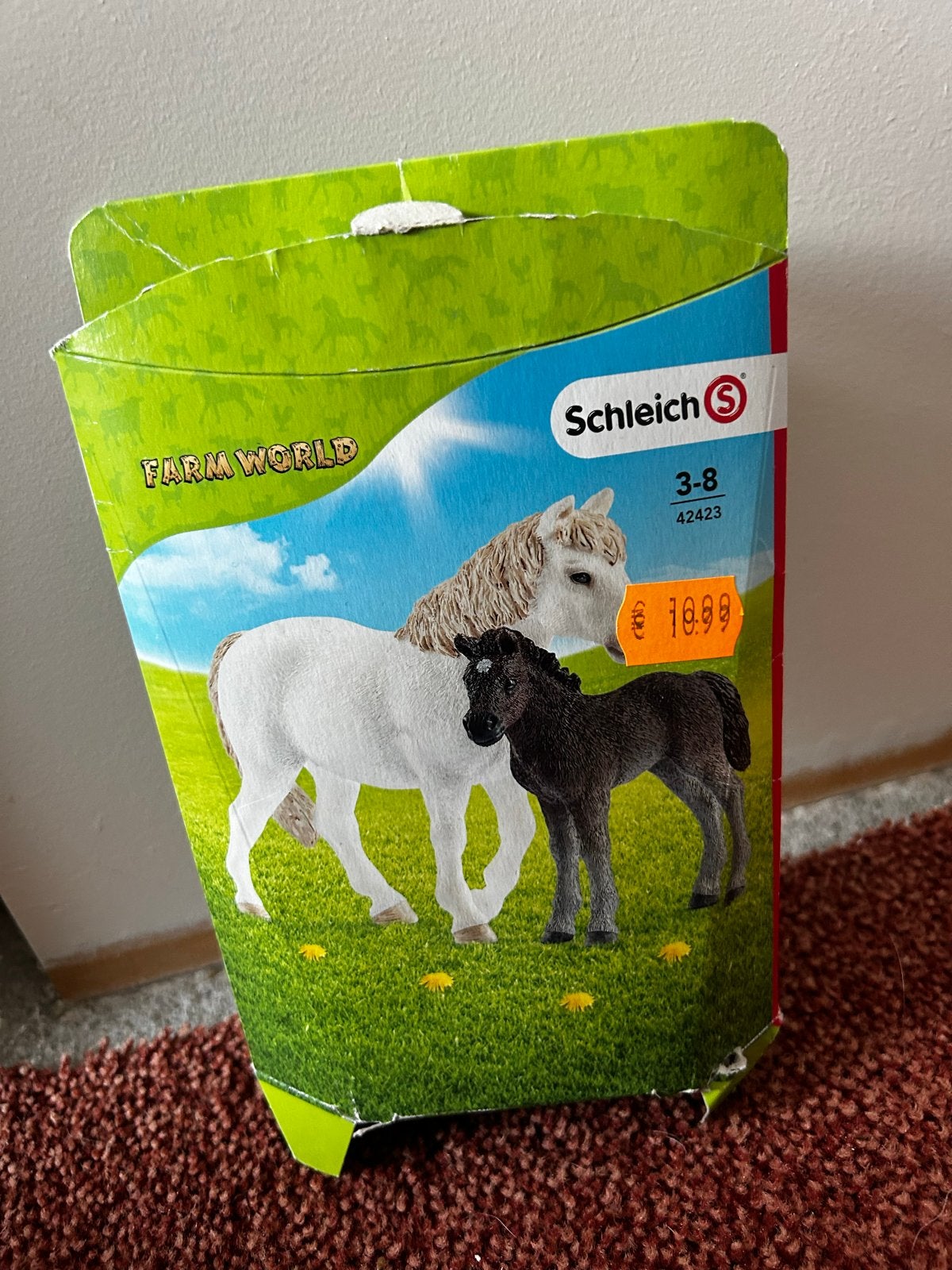 Schleich 42423 Farm World Dartmoor Merrie met Veulen, Ophalen of Verzenden, Zo goed als nieuw, Jongen of Meisje