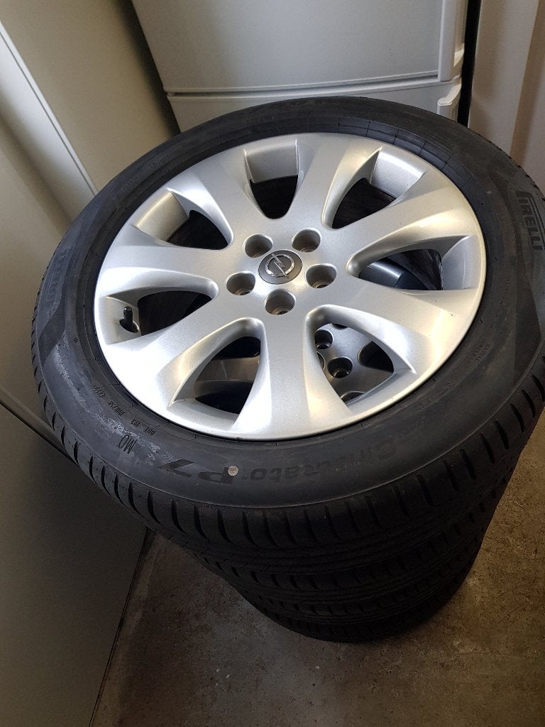 17" banden met velgen opel zafira-c steek5x115, Ophalen, Gebruikt, Banden en Velgen, 17 inch