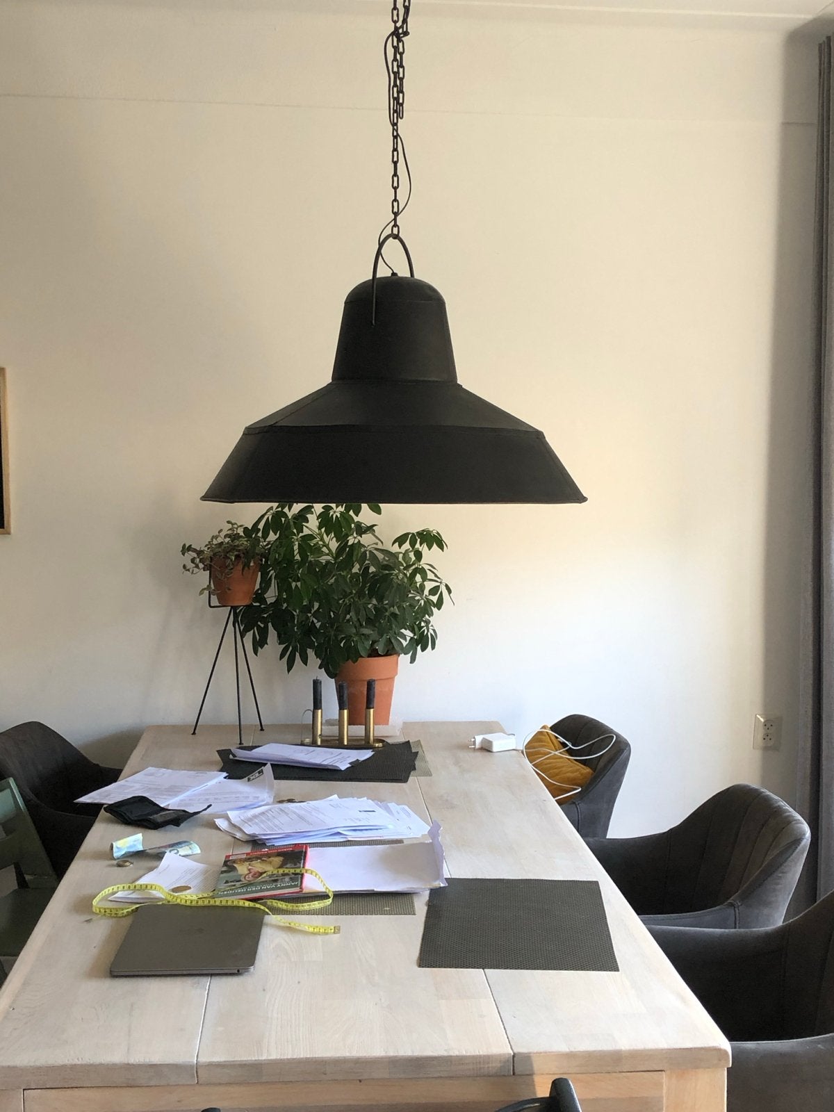 Bodilson Grote Zwarte Industriële Hanglamp - E27 Fitting, Ophalen, Gebruikt, Metaal, E27 (groot)