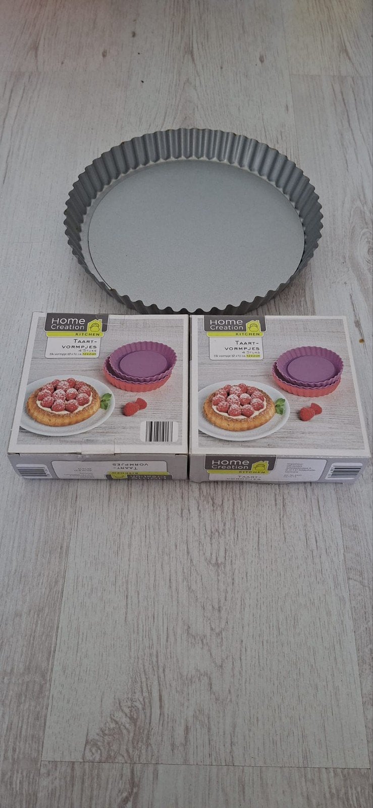 Diverse bakvormen en taartrooster, Ophalen
