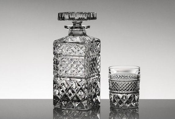 Bohemia Crystal Brittany whiskey set, Antiek en Kunst, Antiek | Glas en Kristal, Ophalen