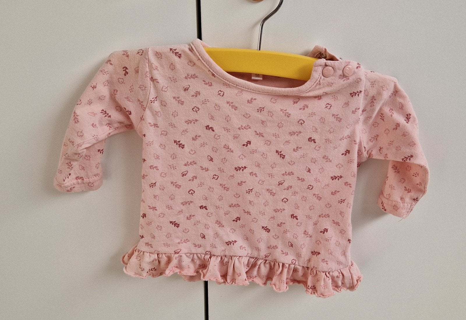 Zeeman roze longsleeve maat 56, Kinderen en Baby's, Babykleding | Maat 56, Zeeman, Meisje, Ophalen of Verzenden, Zo goed als nieuw