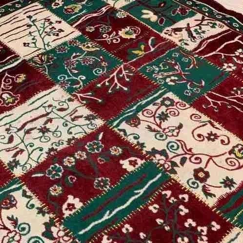 Vintage woonkleed grand foulard patchwork look 238/158, Zo goed als nieuw, Mon Plaisir 19, Etten-Leur, Netherlands, DJT De Juiste Toon