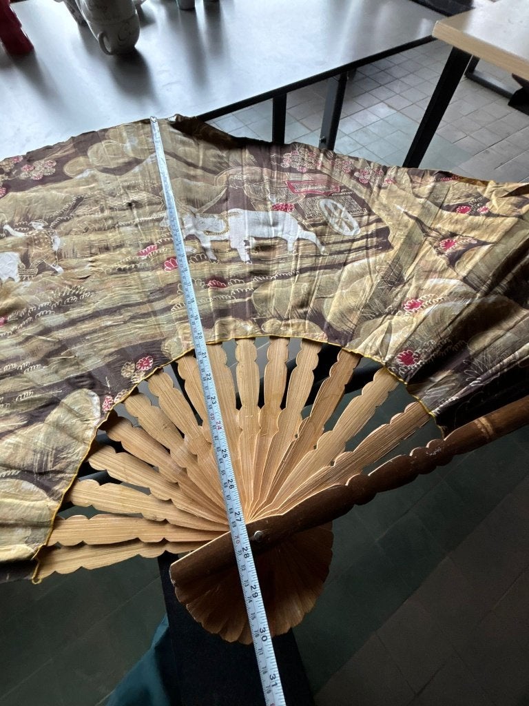 GROTE ORIËNTAALSE WANDWAAIER XL CS26743, Huis en Inrichting, Gebruikt, 76 cm, Meerkleurig, Papier/karton