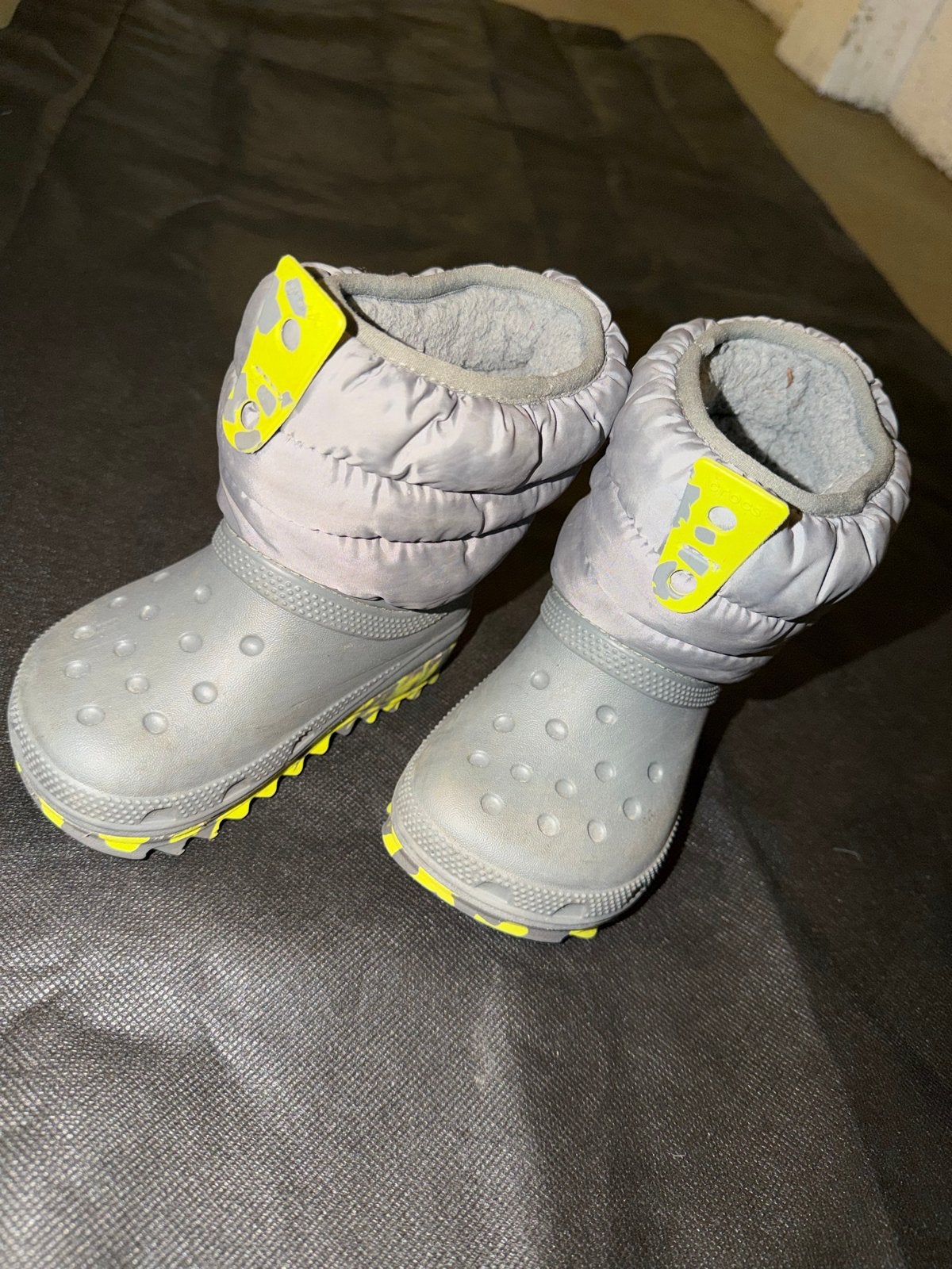 Crocs winterlaarzen maat 23/24, Kinderen en Baby's, Kinderkleding | Schoenen en Sokken, Ophalen, Gebruikt, Jongen of Meisje, Laarzen