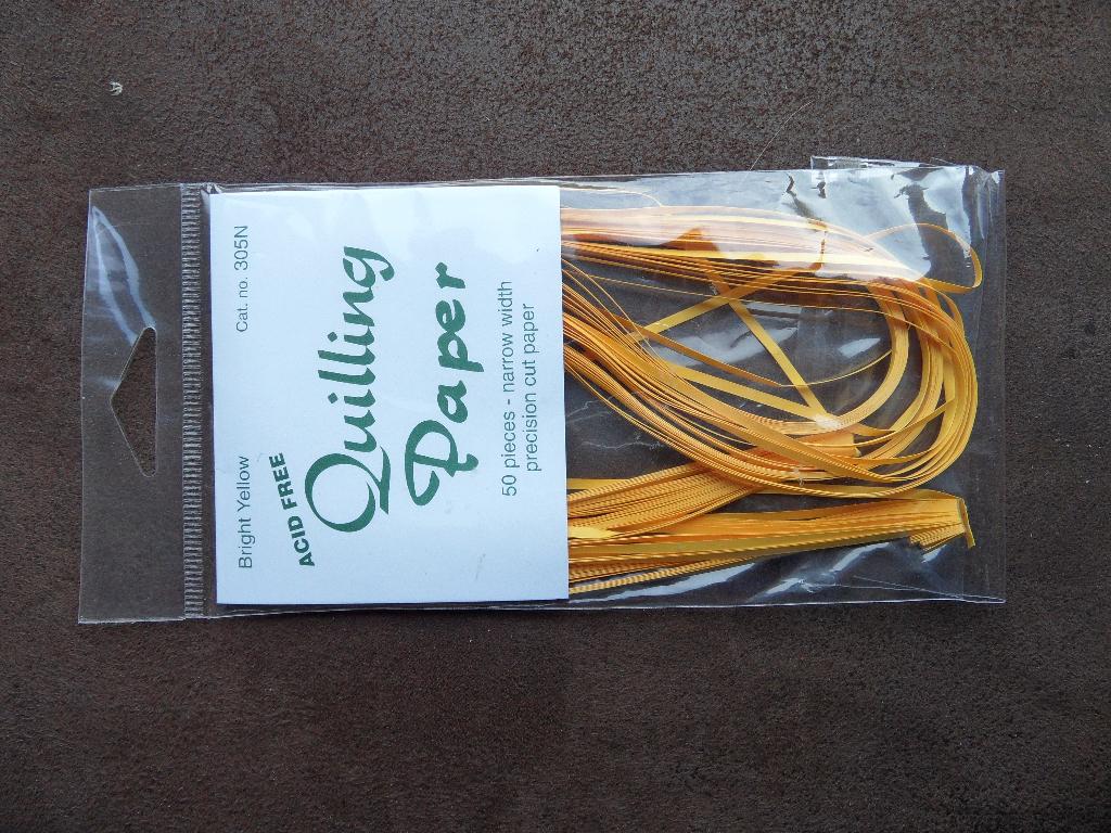 Quilling paper – papierfiligraanstroken 2mm oker, Geel, Nieuw, Ophalen of Verzenden, Papier of Karton