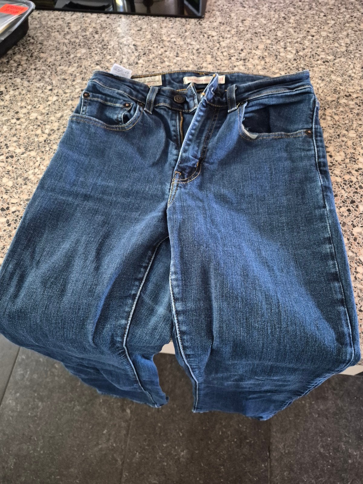 Levi's spijkerbroek - Blauw - W27 (high rise bootcut), Blauw, Ophalen of Verzenden, W27 (confectie 34) of kleiner, Gedragen