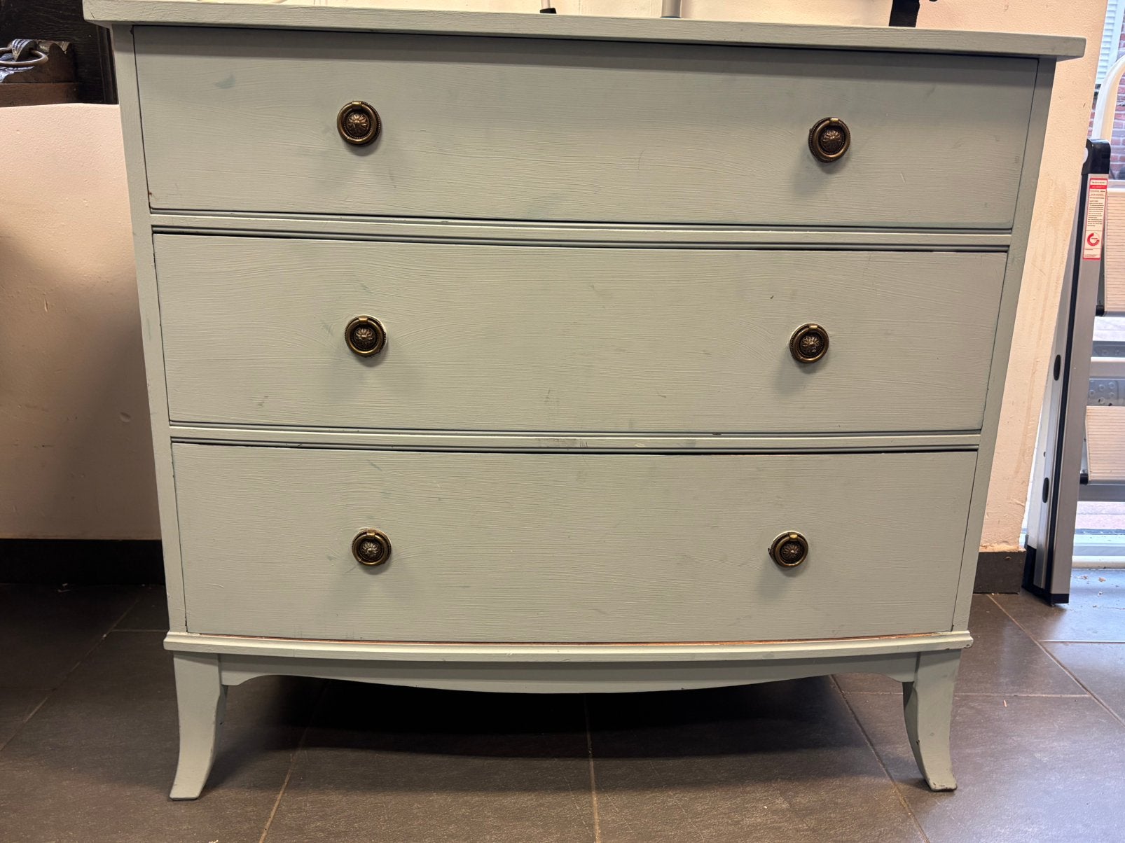 Schattig vintage ladekastje van Strongbow furniture, Huis en Inrichting, 50 tot 100 cm, Zo goed als nieuw, 3 of 4 laden, Minder dan 100 cm