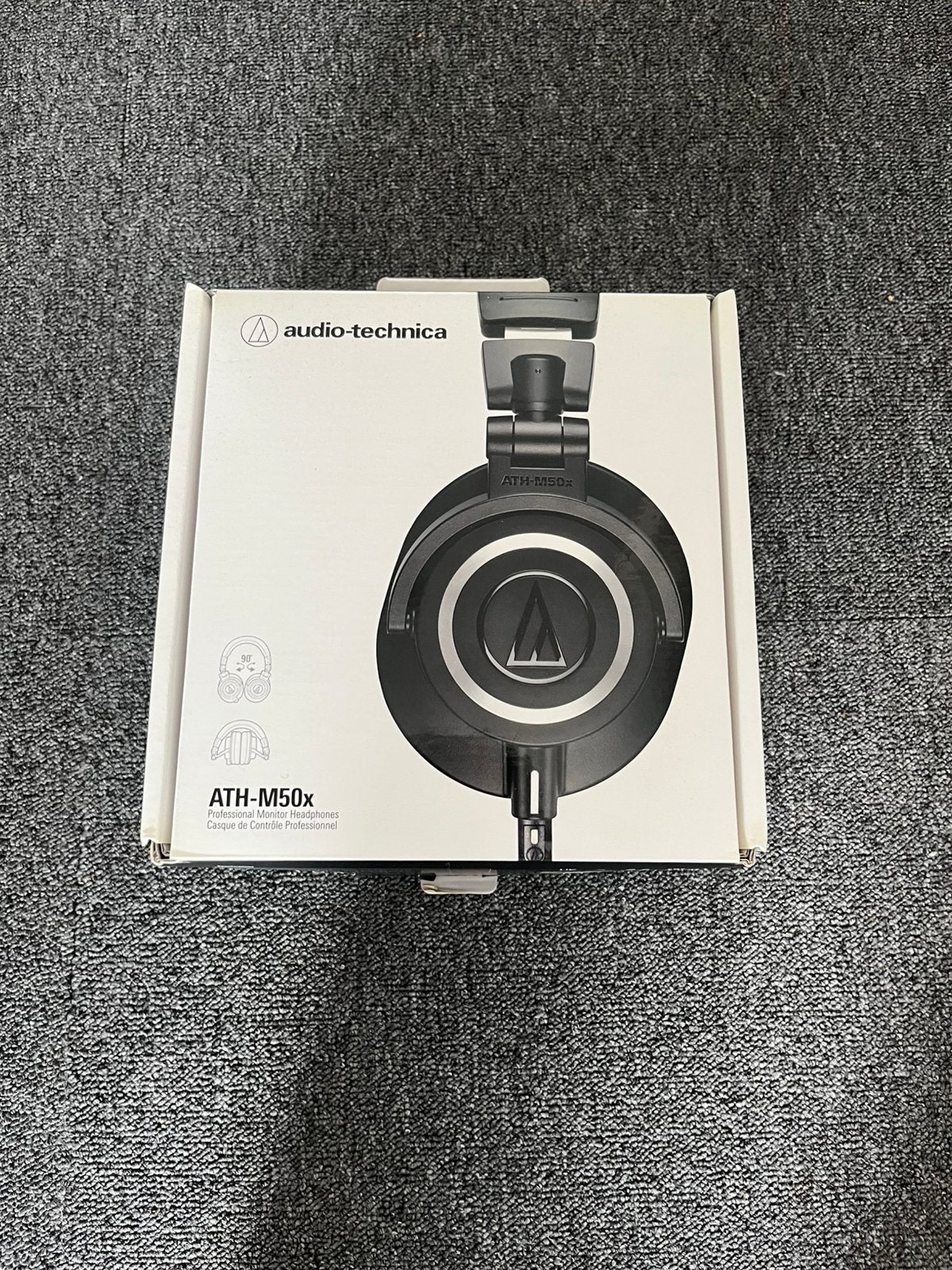 Audio-Technica ATH-M50x incl. houten standaard, Overige merken, Ophalen of Verzenden, Zo goed als nieuw, Zwart