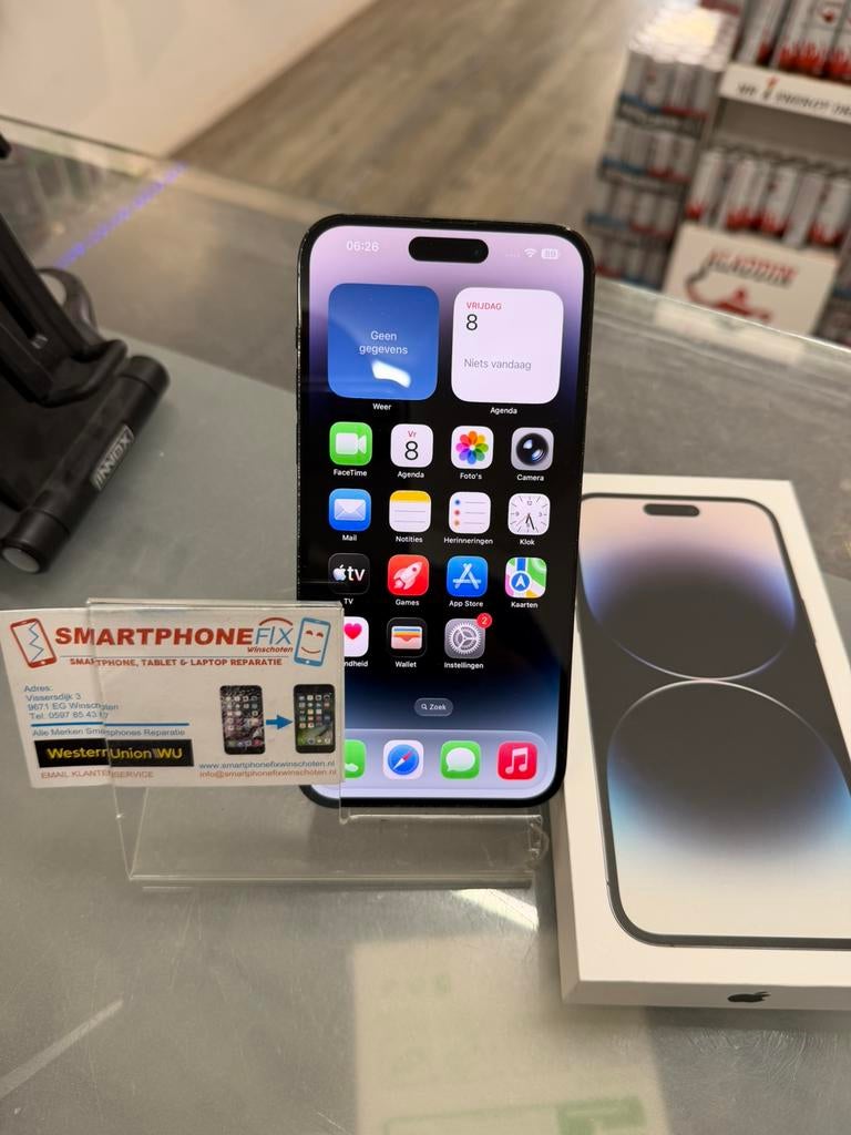 iphone 14 pro max 128gb black batt 86%+garantie, Apple, Overige typen, Ophalen of Verzenden, Apple