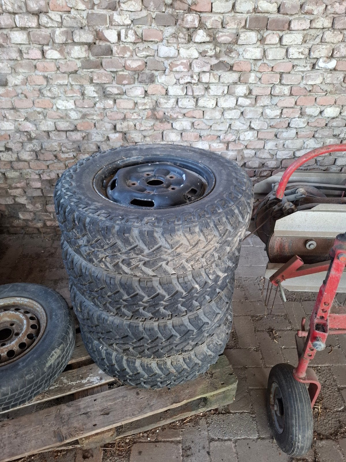 Offroad banden 205R16, Ophalen