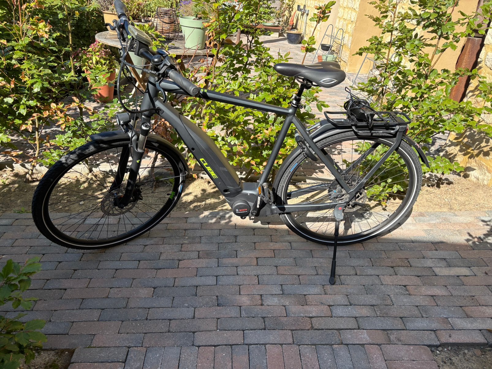 E-bike Cube Touring Hybrid Exc 500 iridium grojs, 55 tot 59 cm, Ophalen, Cube
