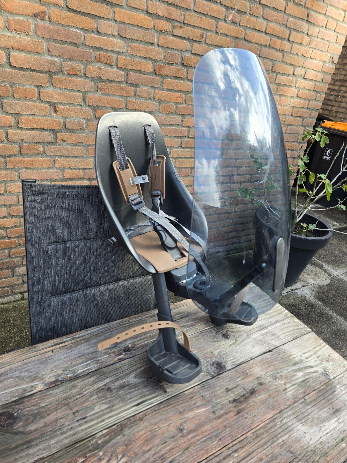 Urban Iki voorzitje met windscherm - Zo goed als nieuw, Ophalen, Voetsteuntjes, Voorzitje, Zo goed als nieuw