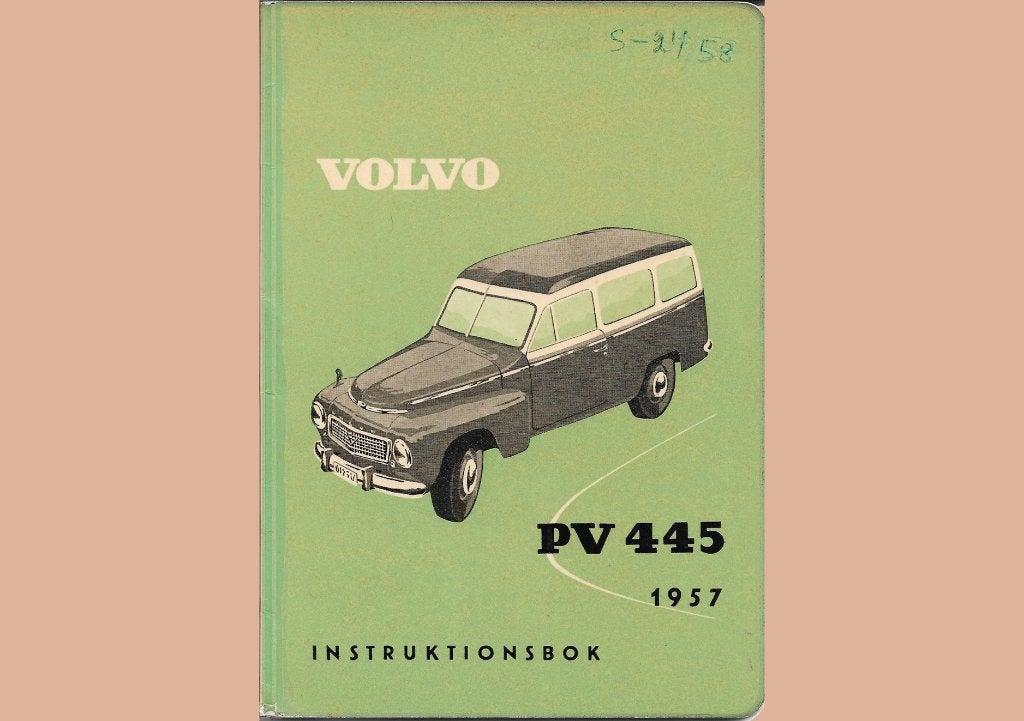 instructieboekje oldtimer Volvo PV445 1957-1960 B16 6V Duett, Auto diversen, Handleidingen en Instructieboekjes, Ophalen of Verzenden
