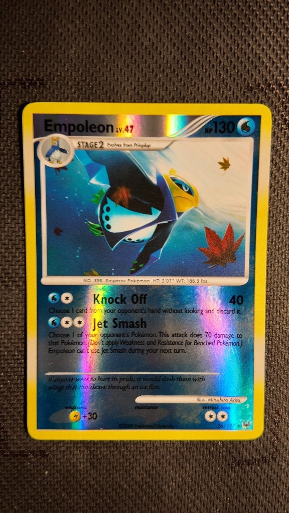 Empoleon 26 Platinum | Pokemon kaart, Ophalen, Zo goed als nieuw, Losse kaart, Foil