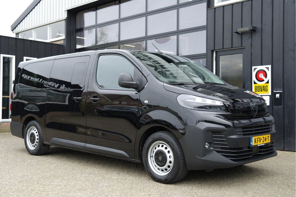 Peugeot e-Expert Long L3 75 kWh | 9- persoons | Incl. BTW |, Auto's, Peugeot, 12 maanden, Gebruikt, Overige carrosserieën, Zwart