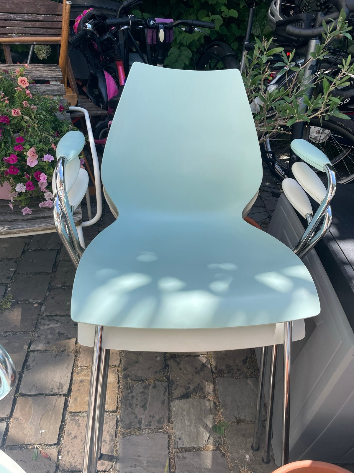 Aanbieding: 6 design Maui Kartell stoelen prijs ps, Ophalen, Kunststof, Gebruikt, Wit