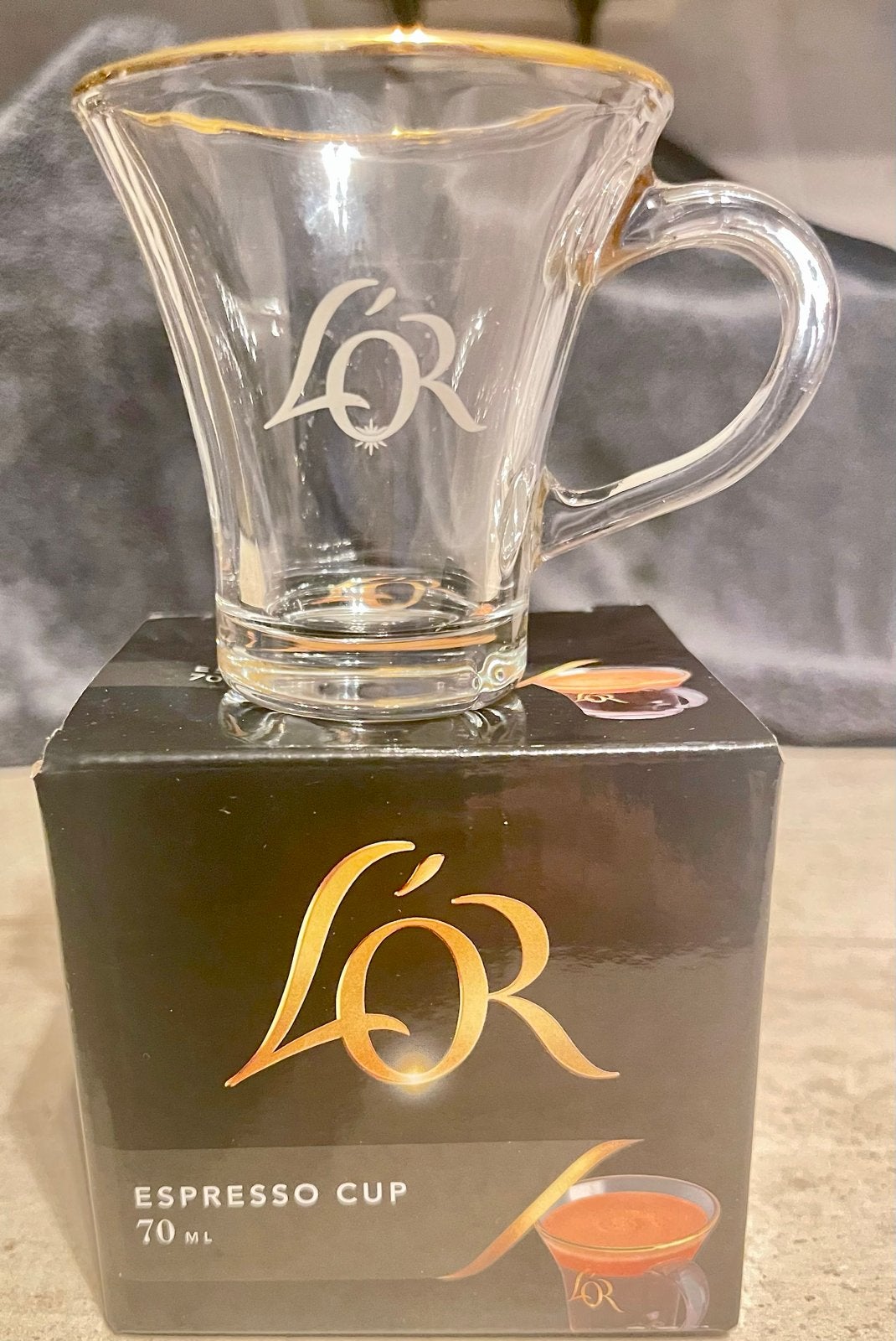Set van 2 L'OR Espresso Glazen 70ml - Splinternieuw in Doos, Huis en Inrichting, Keuken | Keukenbenodigdheden, Nieuw, Overige typen