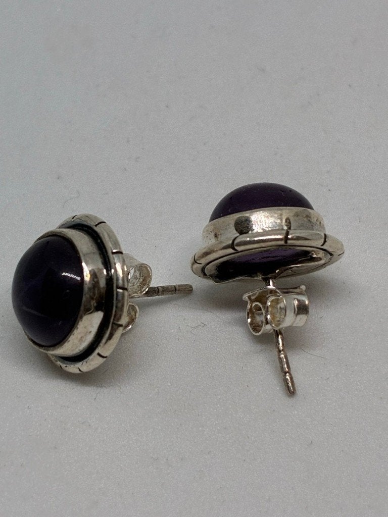 Zilveren oorbellen met amethist, Sieraden, Tassen en Uiterlijk, Zilver en edelstenen, Vagif.hamidov@hotmail.com, Nieuw, Ophalen of Verzenden