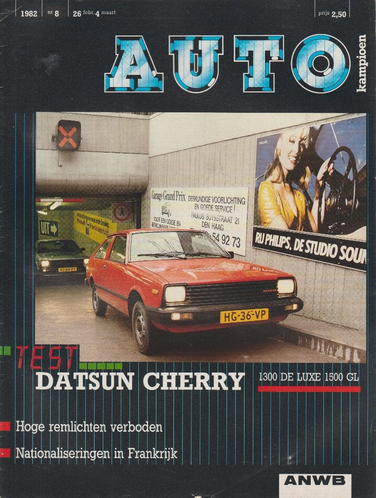 Datsun Cherry ( Nissan - N10 ) test in Autokampioen 1982, Boeken, Auto's | Folders en Tijdschriften, Gelezen, Ophalen of Verzenden