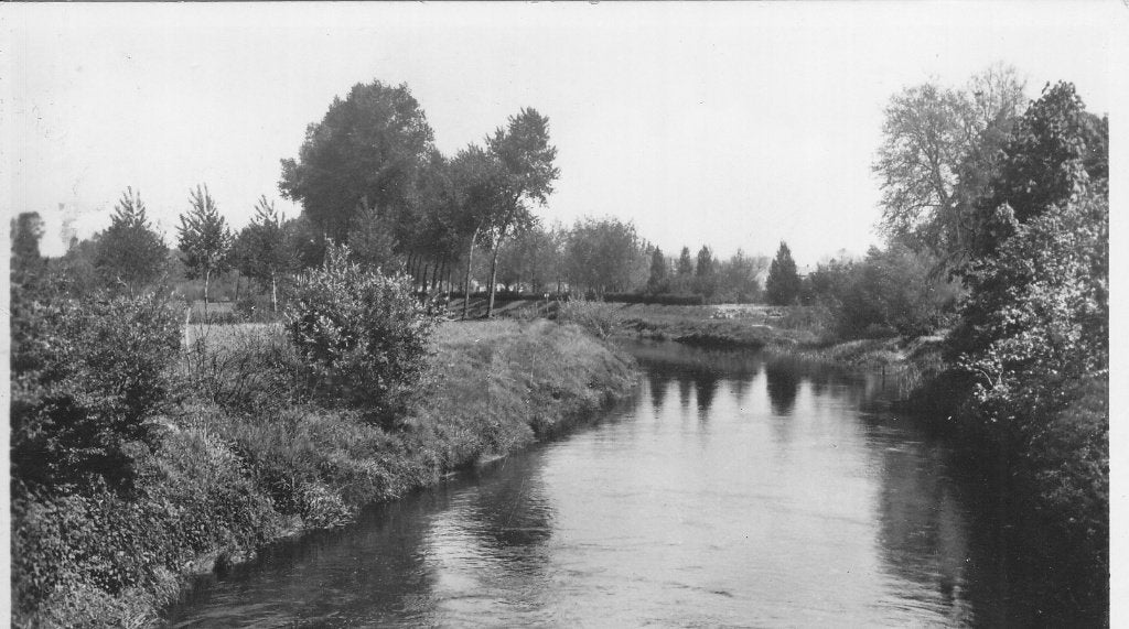 St. Michiels Gestel - Gezicht op de Dommel 1959, Verzamelen, Verzenden, 1940 tot 1960, Gelopen, Noord-Brabant