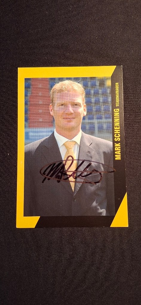 Spelerskaart met handtekening; Mark Schenning # NAC Breda, Ophalen of Verzenden, Nieuw, NAC Breda, Spelerskaart
