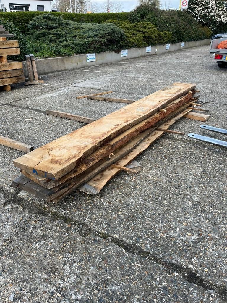 Brede Eiken schaaldelen 55mm tot 650nm breedte, Ophalen of Verzenden