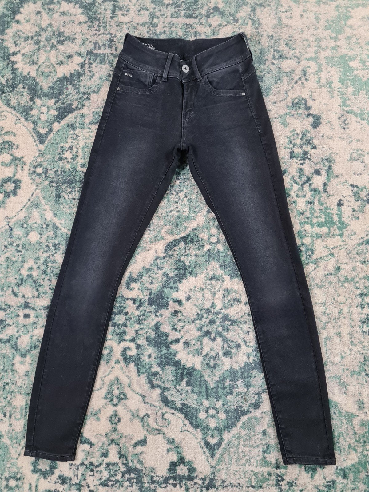 G-star lynn mid super skinny W27 L30 Dames Tulsi2730 Mid-ris, Ophalen of Verzenden, W27 (confectie 34) of kleiner, Grijs, G-STAR RAW