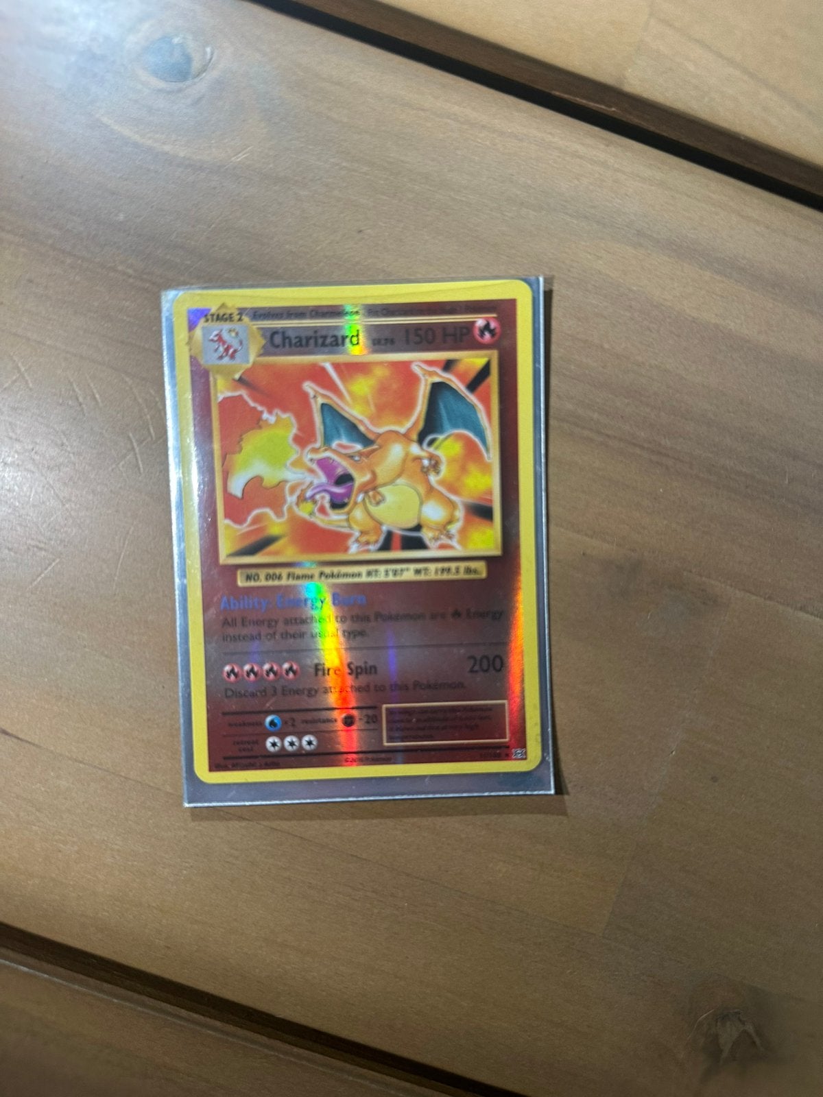 Charizard oude pokemon kaart, Ophalen of Verzenden, Zo goed als nieuw